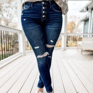 Vervet Skinny Button Fly Jeans